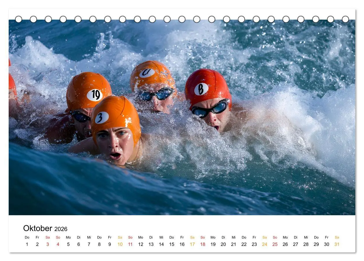 Bild: 9783457320990 | Triathlon Power (Tischkalender 2026 DIN A5 quer), CALVENDO...
