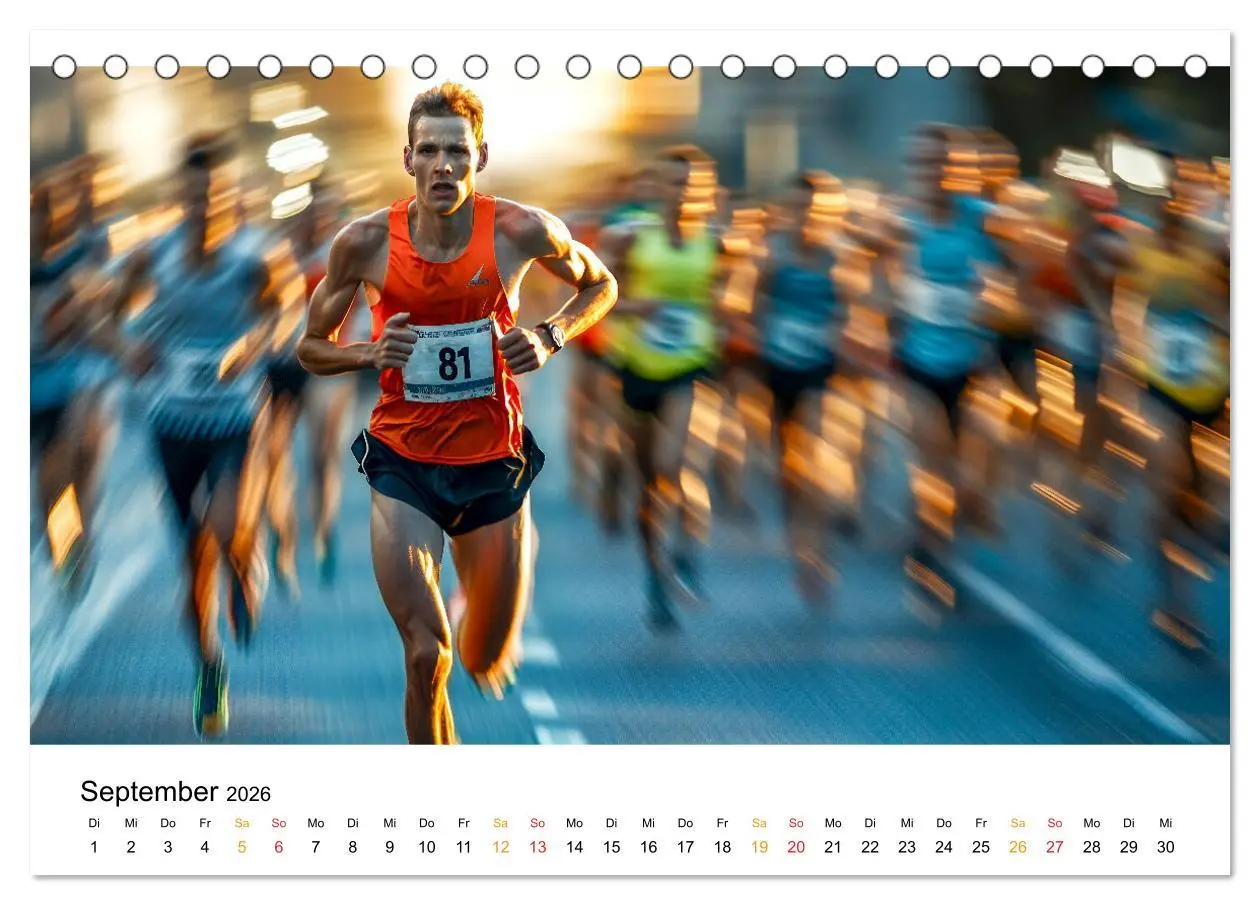 Bild: 9783457320990 | Triathlon Power (Tischkalender 2026 DIN A5 quer), CALVENDO...