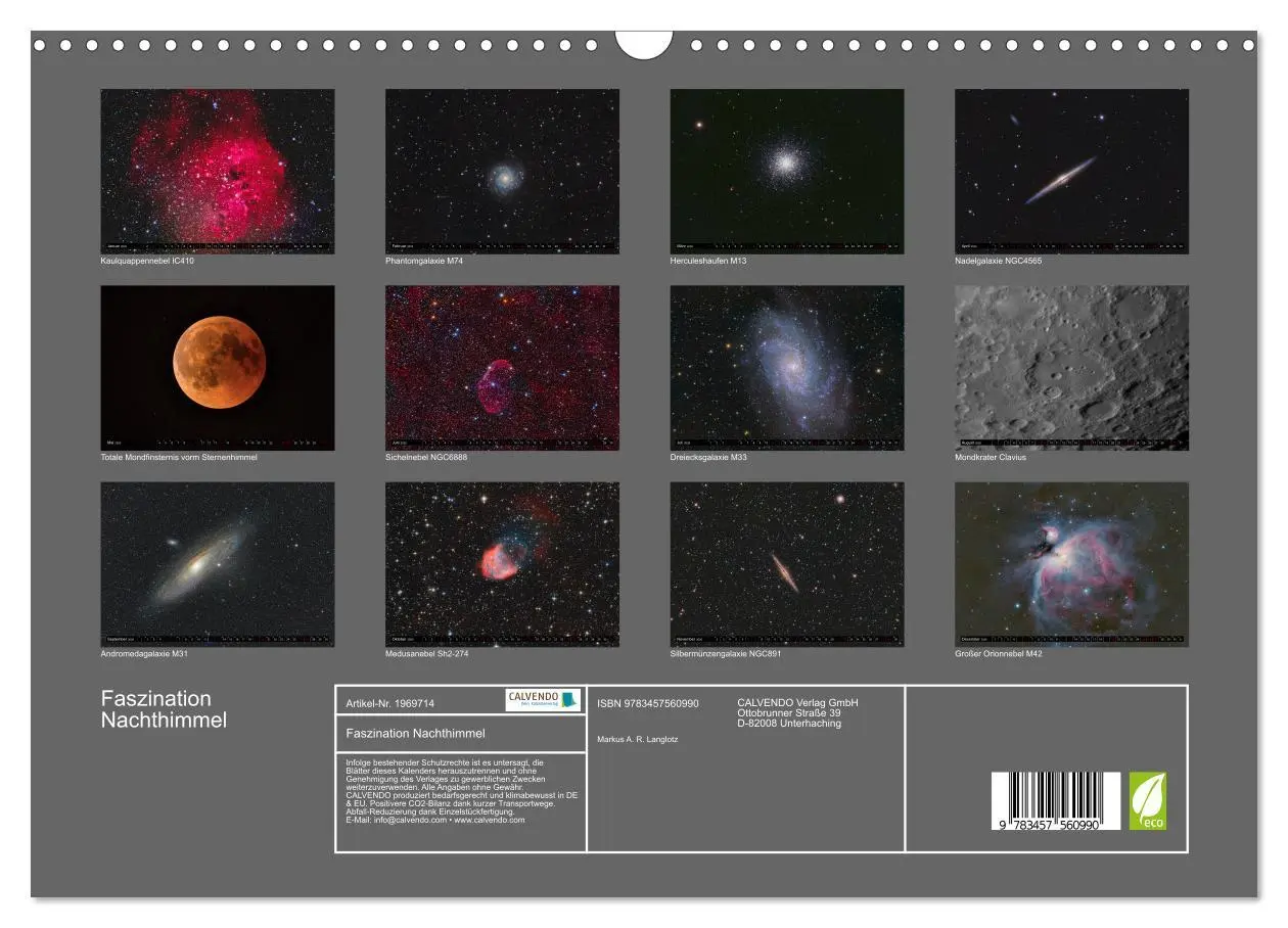 Bild: 9783457560990 | Faszination Nachthimmel (Wandkalender 2026 DIN A3 quer), CALVENDO...