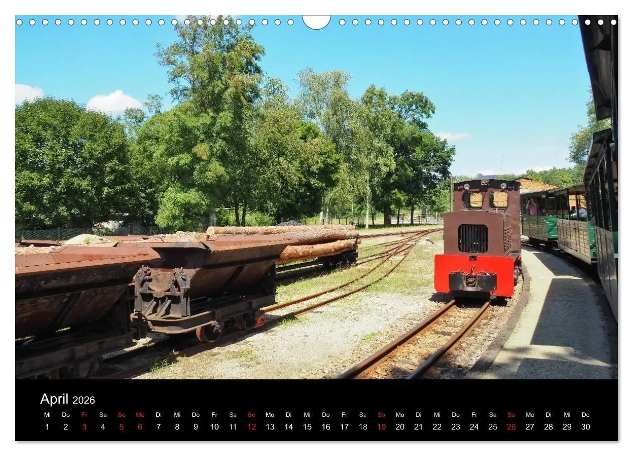 Bild: 9783516030990 | Waldeisenbahn Bad Muskau (Wandkalender 2026 DIN A3 quer), CALVENDO...