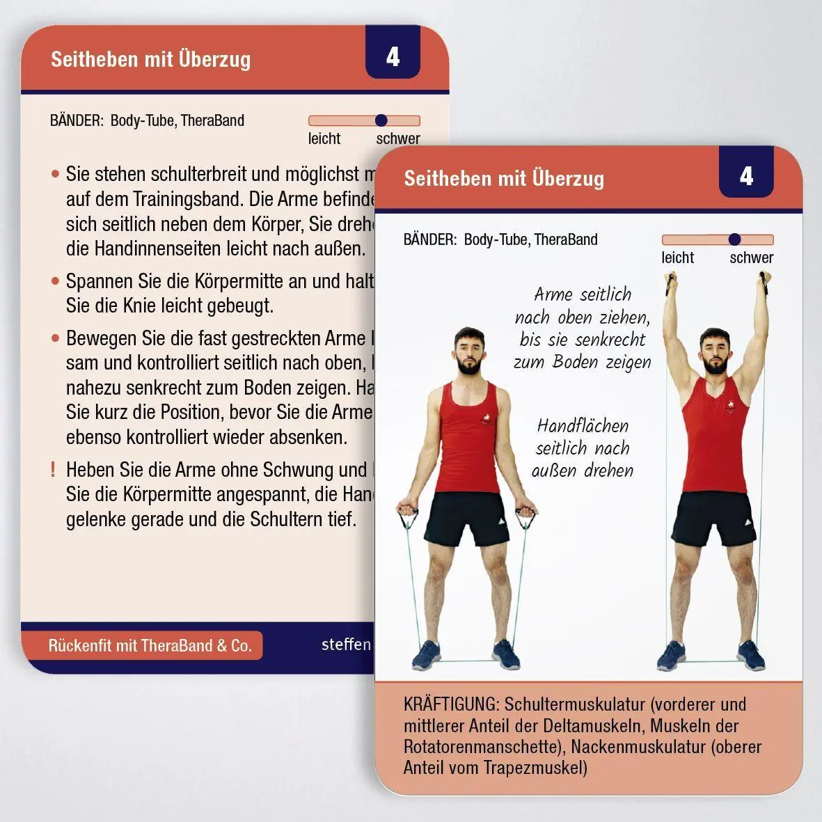 Bild: 9783957990990 | Trainingskarten: Rückenfit mit TheraBand® &amp; Co. | 55 Trainingskarten