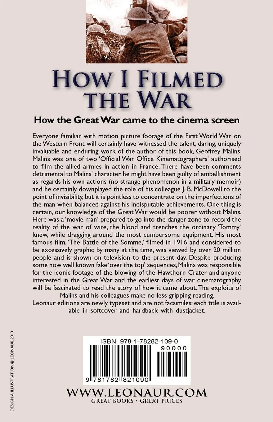 Rückseite: 9781782821090 | How I Filmed the War | Geoffrey H. Malins | Taschenbuch | Englisch
