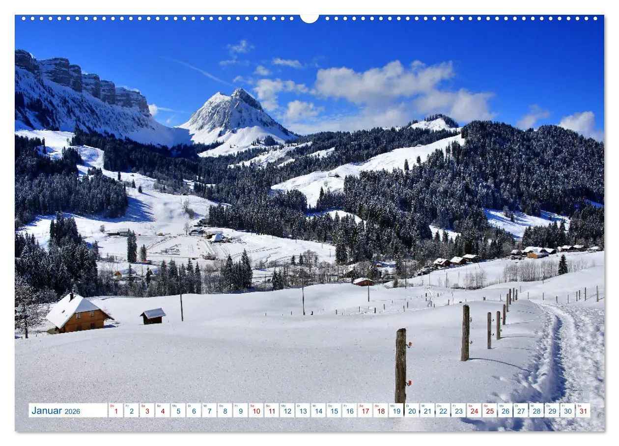 Bild: 9783457761090 | Schweizer Bergblicke (hochwertiger Premium Wandkalender 2026 DIN A2...