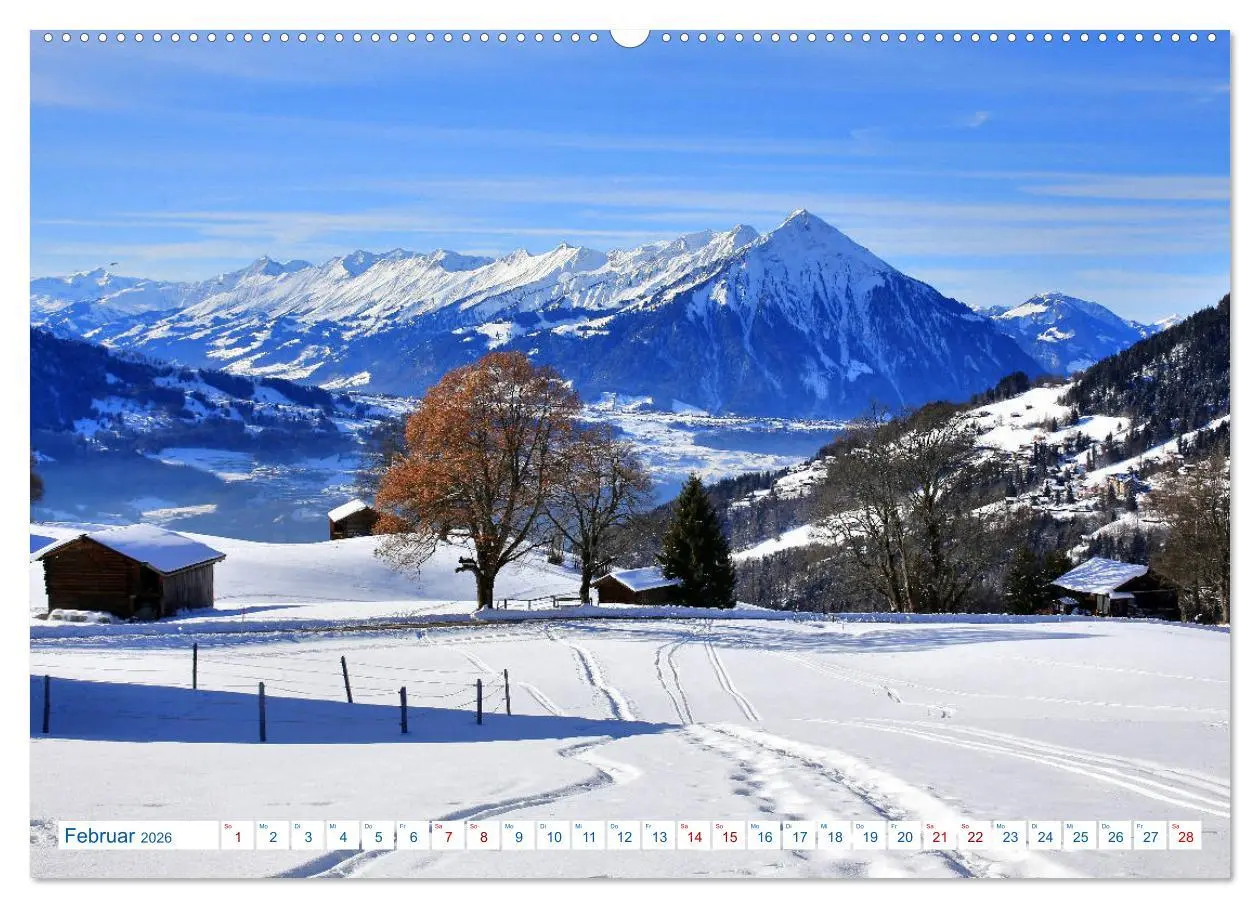 Bild: 9783457761090 | Schweizer Bergblicke (hochwertiger Premium Wandkalender 2026 DIN A2...