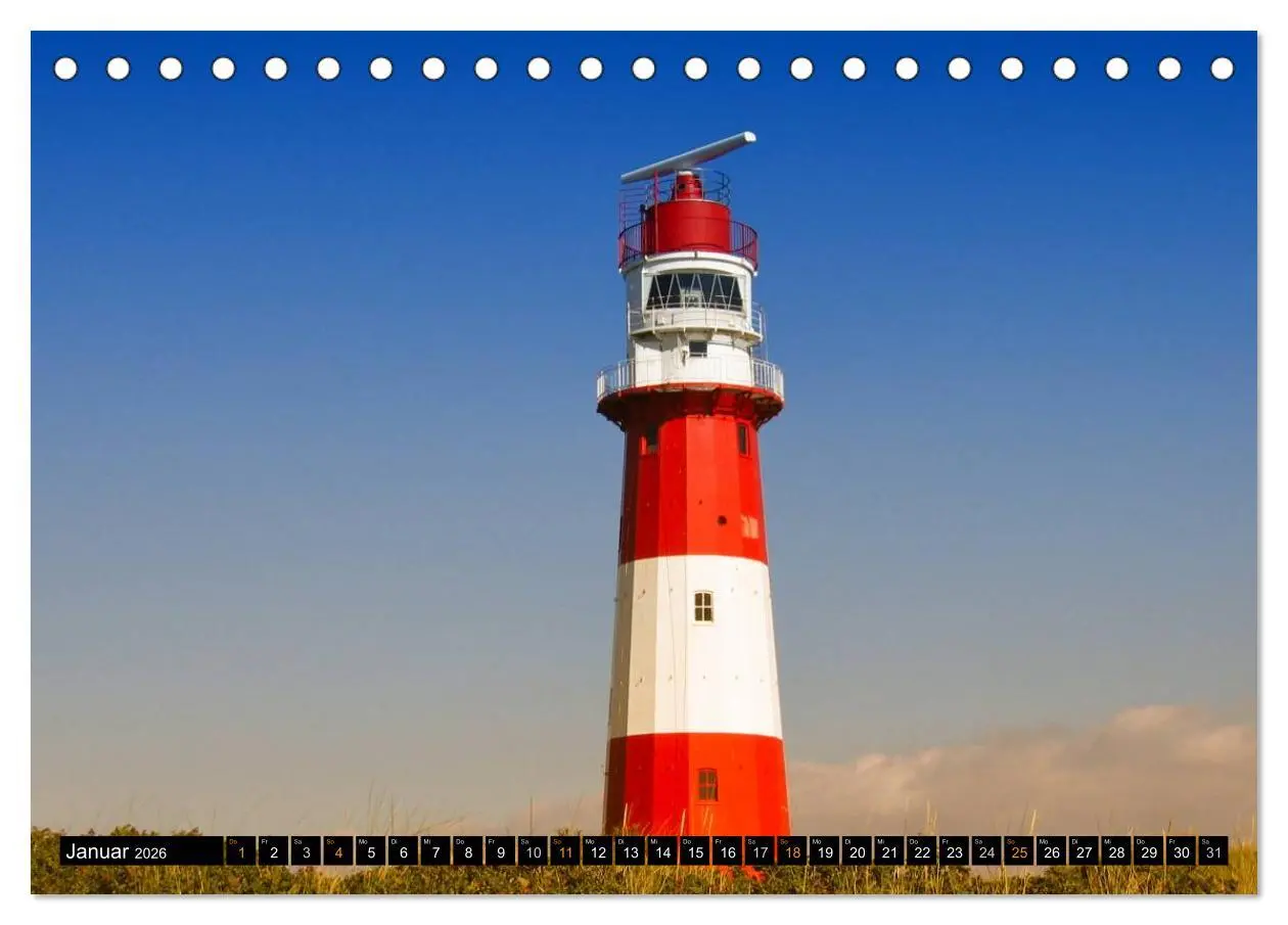 Bild: 9783516161090 | Borkum (Tischkalender 2026 DIN A5 quer), CALVENDO Monatskalender