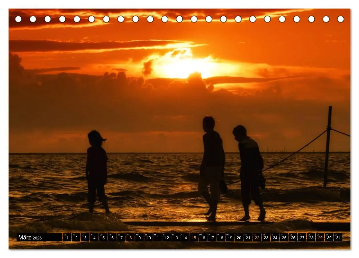 Bild: 9783516161090 | Borkum (Tischkalender 2026 DIN A5 quer), CALVENDO Monatskalender