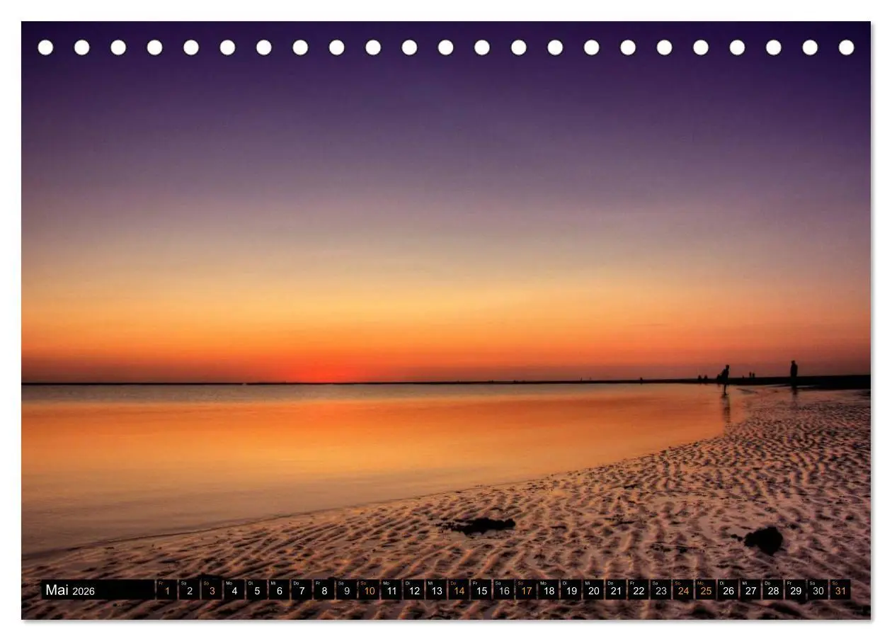 Bild: 9783516161090 | Borkum (Tischkalender 2026 DIN A5 quer), CALVENDO Monatskalender