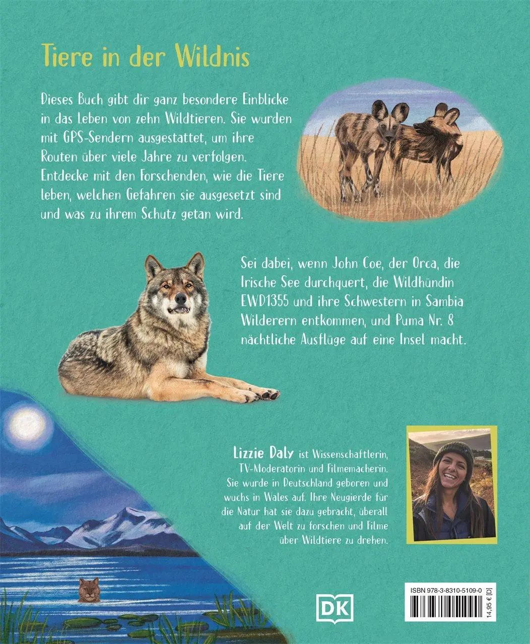 Rückseite: 9783831051090 | Wilden Tieren auf der Spur | Lizzie Daly | Buch | 80 S. | Deutsch