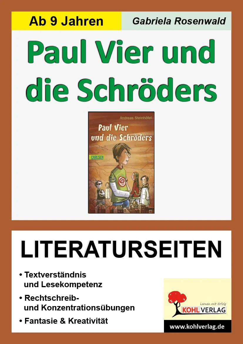 Cover: 9783866321090 | Literaturseiten zu 'Paul Vier und die Schröders' | Thiel-Mathieu