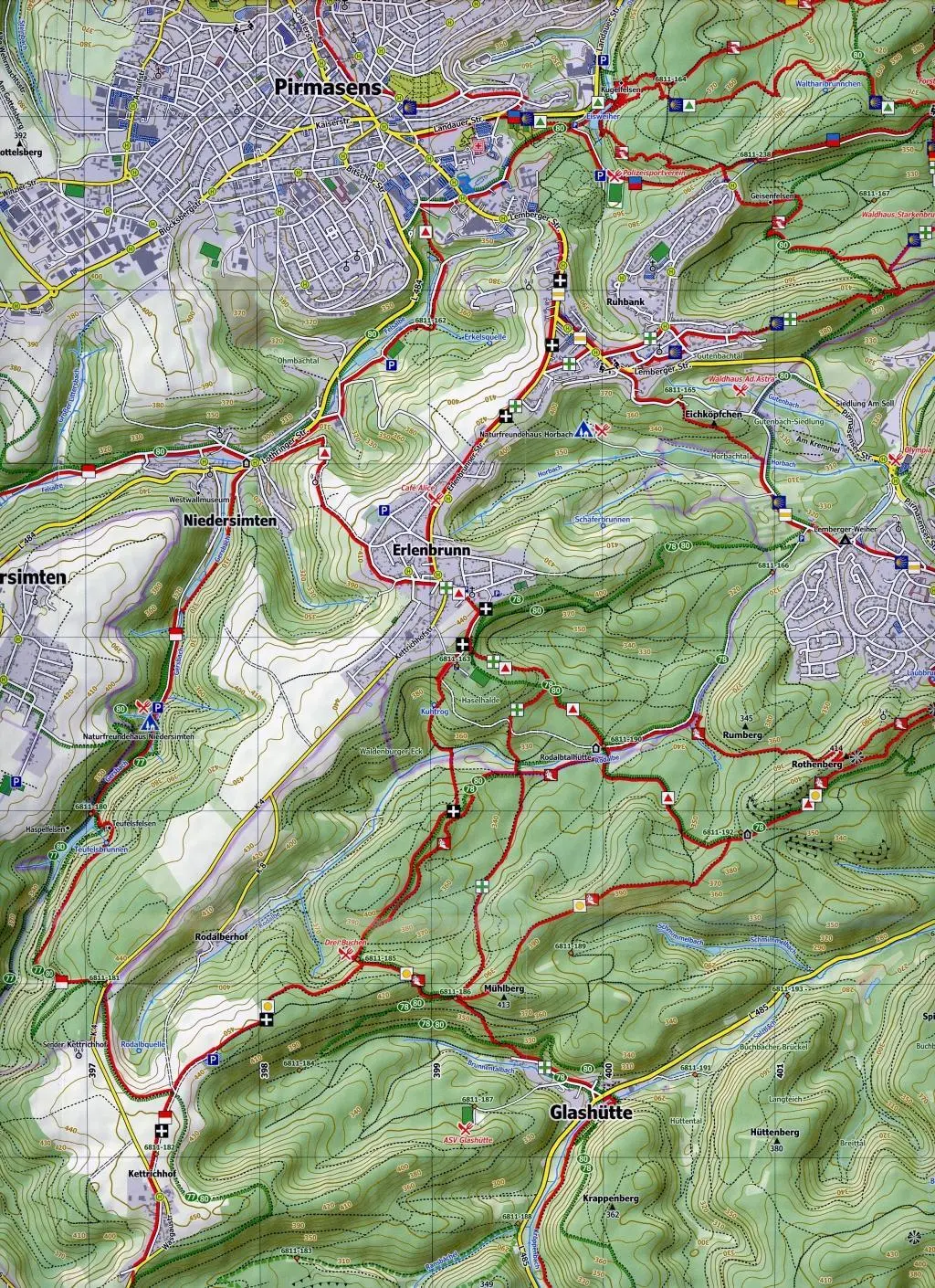 Bild: 9783960991090 | Pfälzerwald 7. Blatt 40-544, 1 : 25 000 | (Land-)Karte | 1 S. | 2019