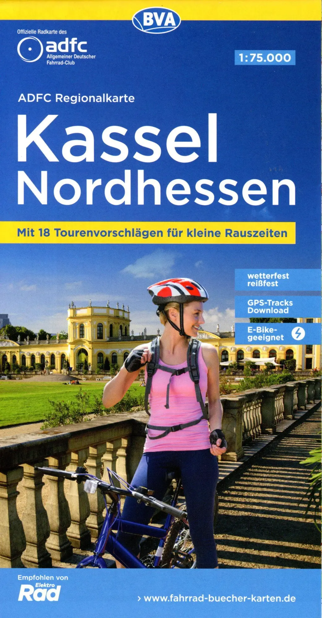 Cover: 9783969901090 | ADFC-Regionalkarte Kassel Nordhessen, 1:75.000, mit...
