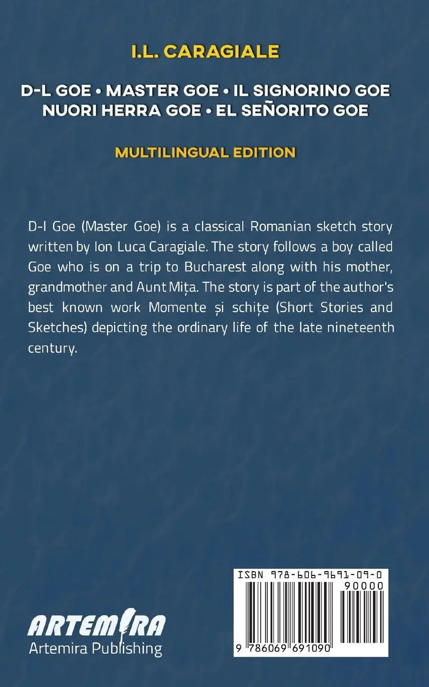 Rückseite: 9786069691090 | D-l Goe | Multilingual Edition | I. L. Caragiale | Taschenbuch | 2022