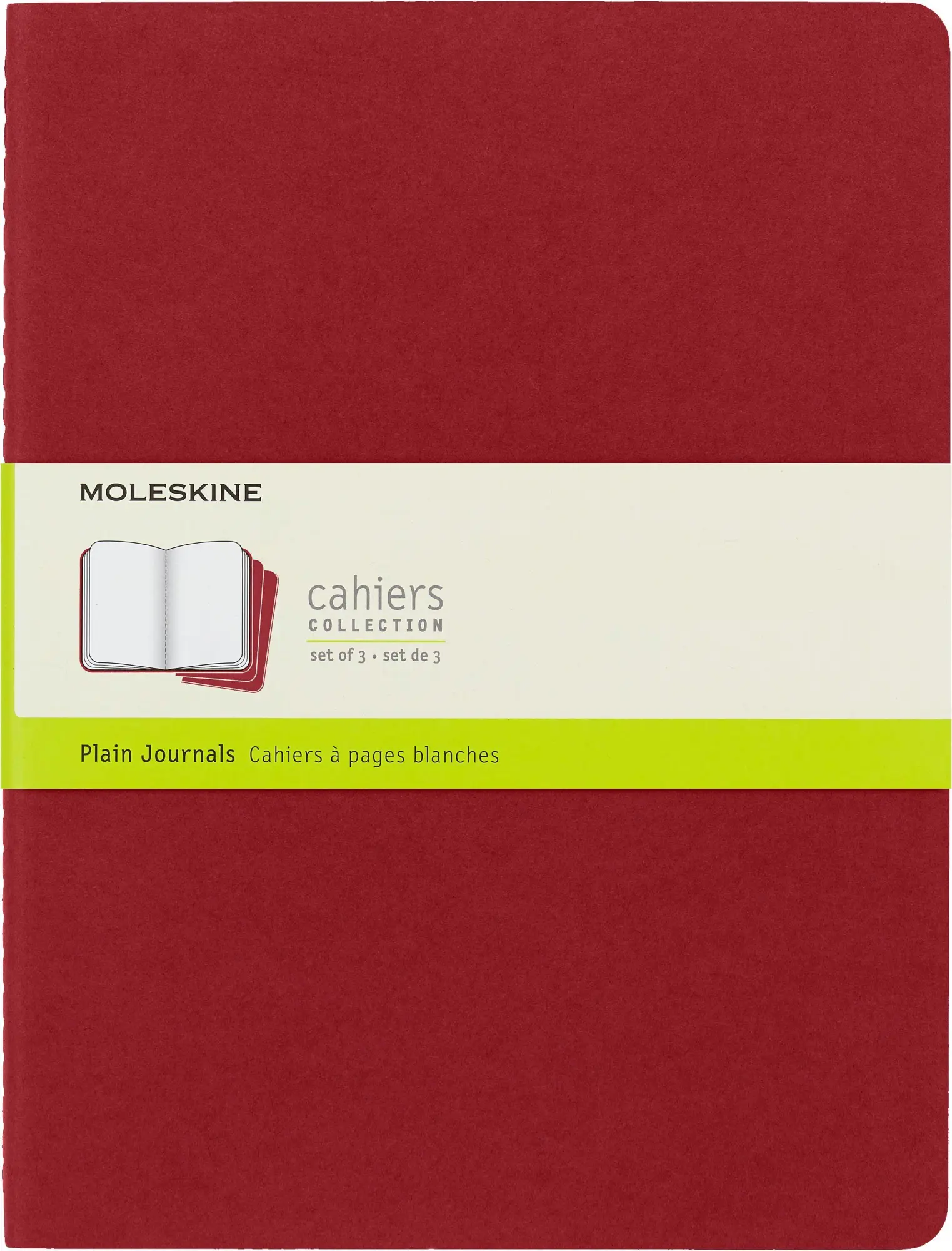 Cover: 9788862931090 | Moleskine Cahier Pocket Plain Red Cover XL. 3er Pack | Taschenbuch