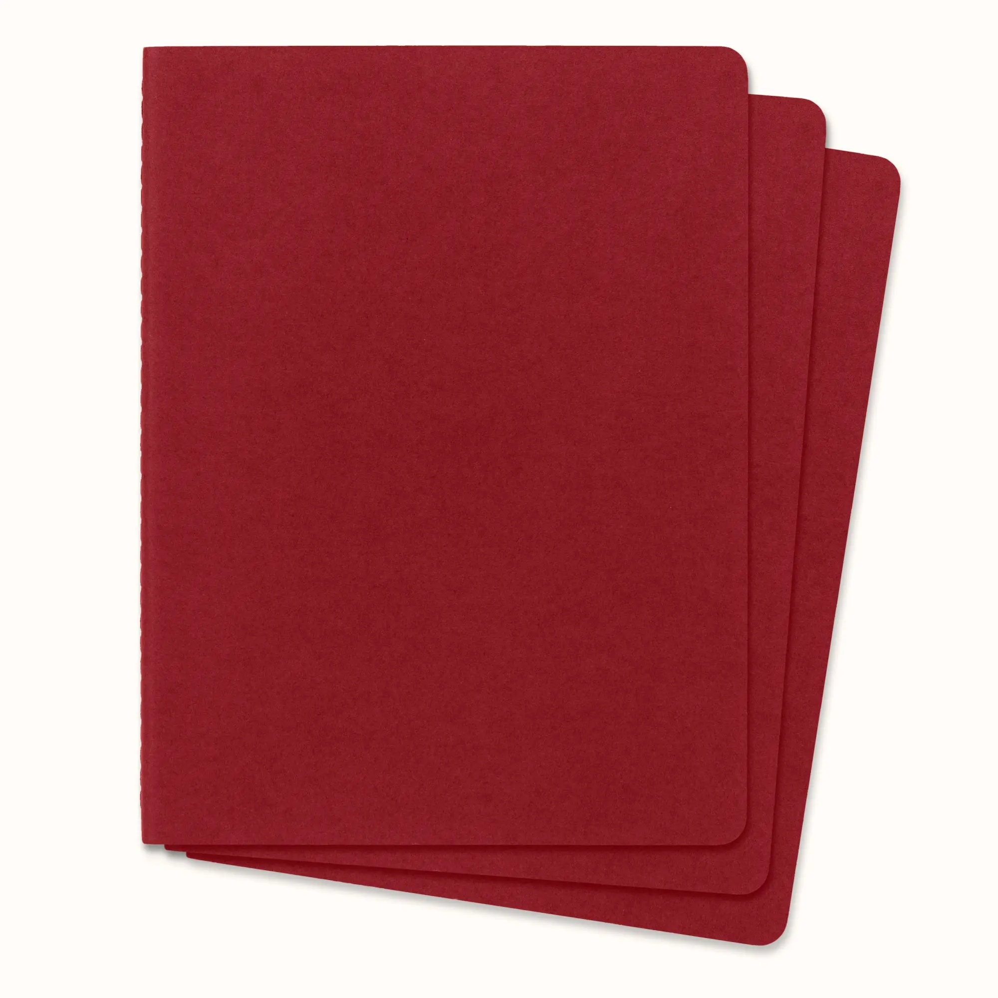 Bild: 9788862931090 | Moleskine Cahier Pocket Plain Red Cover XL. 3er Pack | Taschenbuch