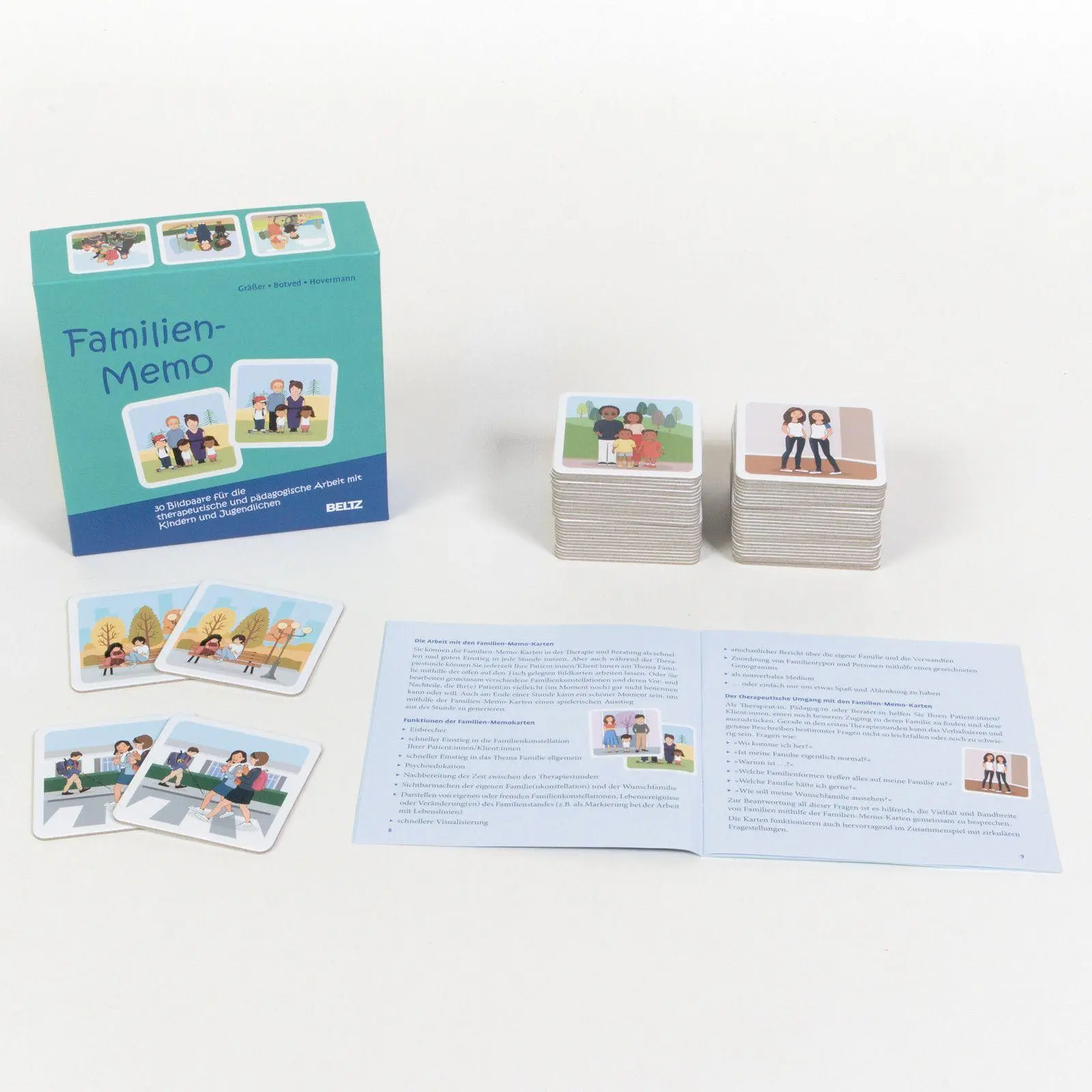 Bild: 4019172101190 | Familien-Memo | Melanie Gräßer (u. a.) | Spiel | Beltz Therapiespiele