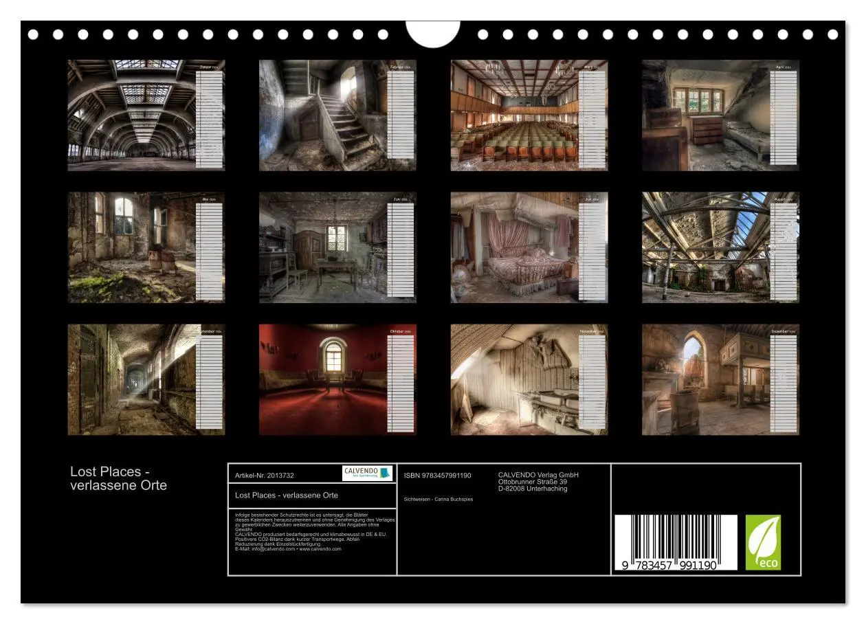 Bild: 9783457991190 | Lost Places - verlassene Orte (Wandkalender 2026 DIN A4 quer),...