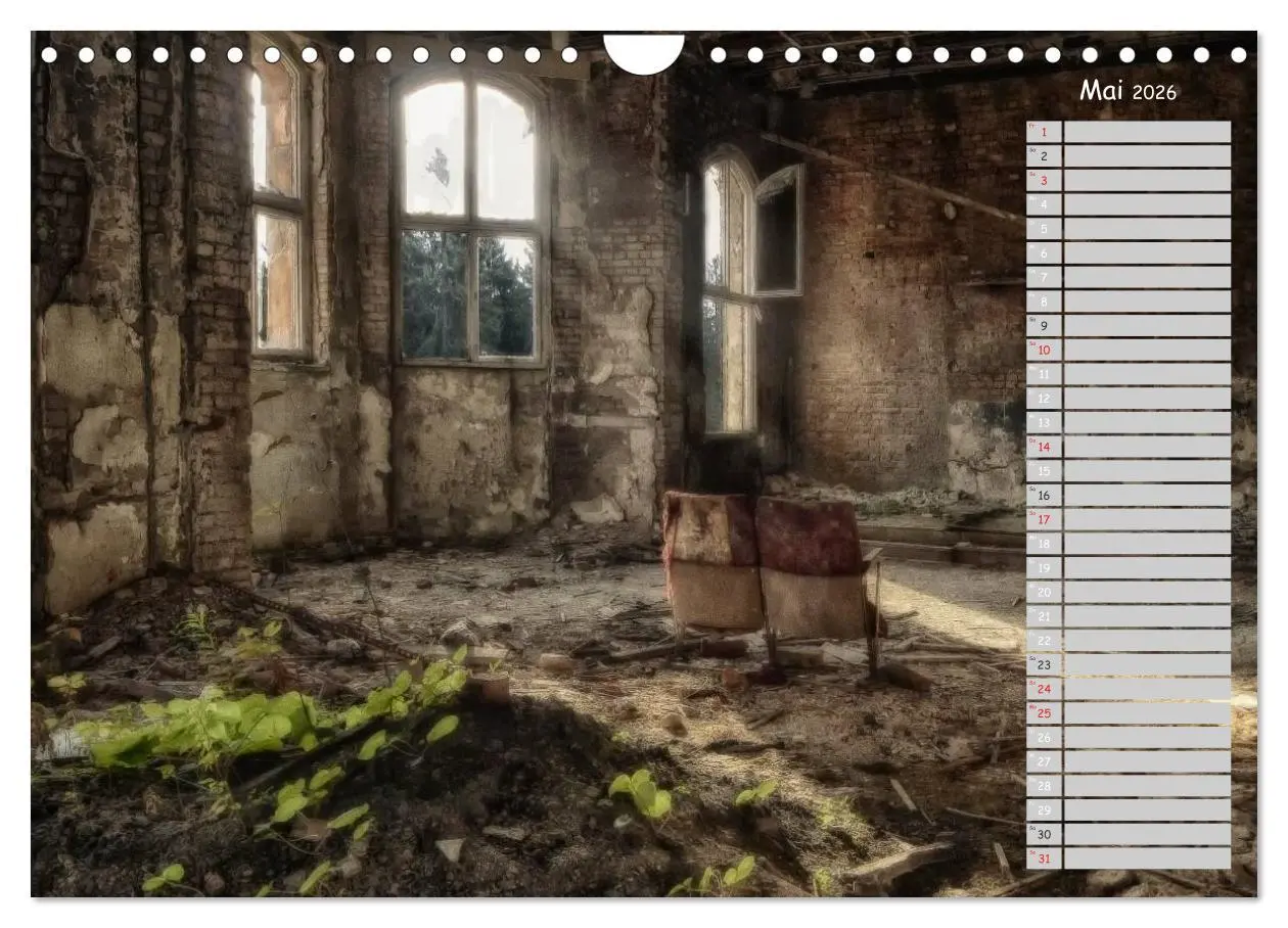 Bild: 9783457991190 | Lost Places - verlassene Orte (Wandkalender 2026 DIN A4 quer),...