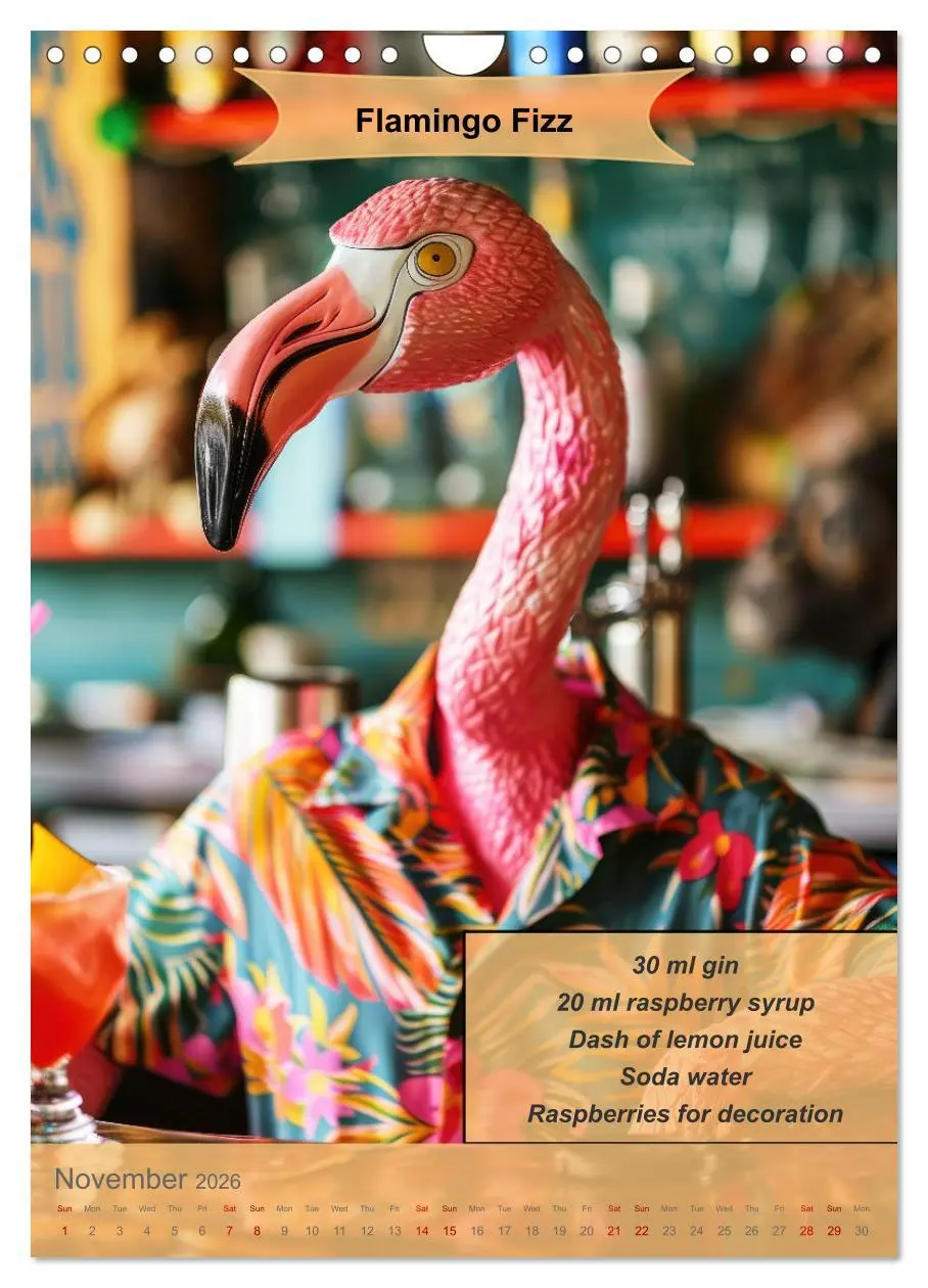 Bild: 9783516531190 | Animal cocktail creations for bartenders (Wall Calendar 2026 DIN A4...