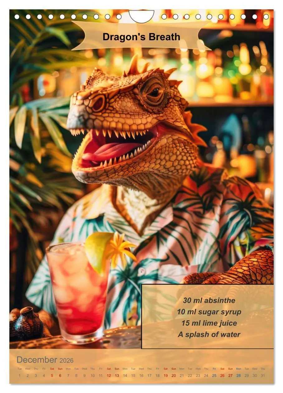 Bild: 9783516531190 | Animal cocktail creations for bartenders (Wall Calendar 2026 DIN A4...