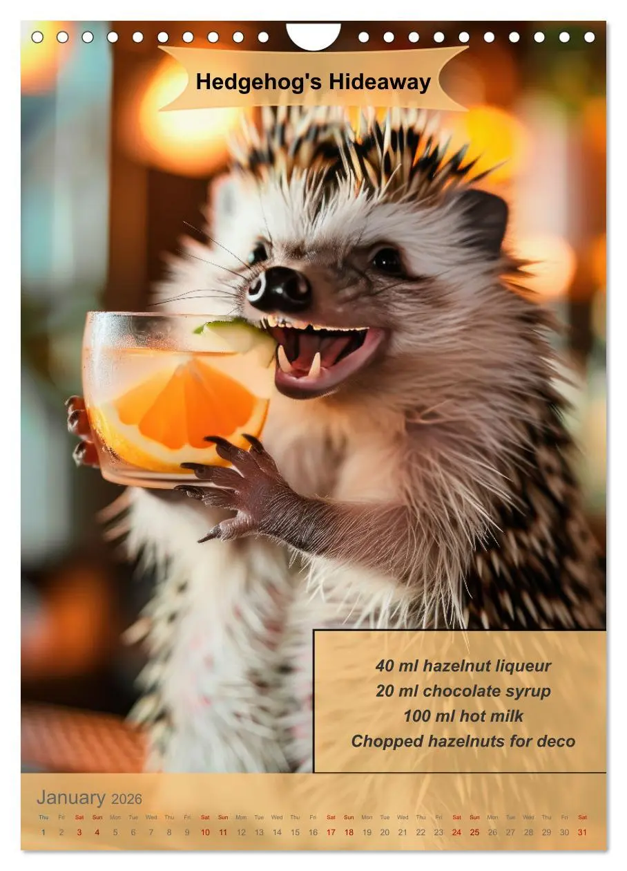 Bild: 9783516531190 | Animal cocktail creations for bartenders (Wall Calendar 2026 DIN A4...