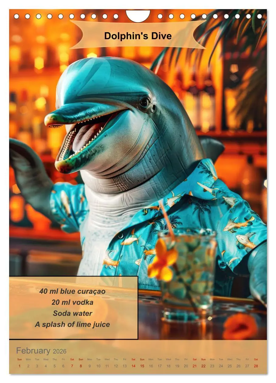 Bild: 9783516531190 | Animal cocktail creations for bartenders (Wall Calendar 2026 DIN A4...