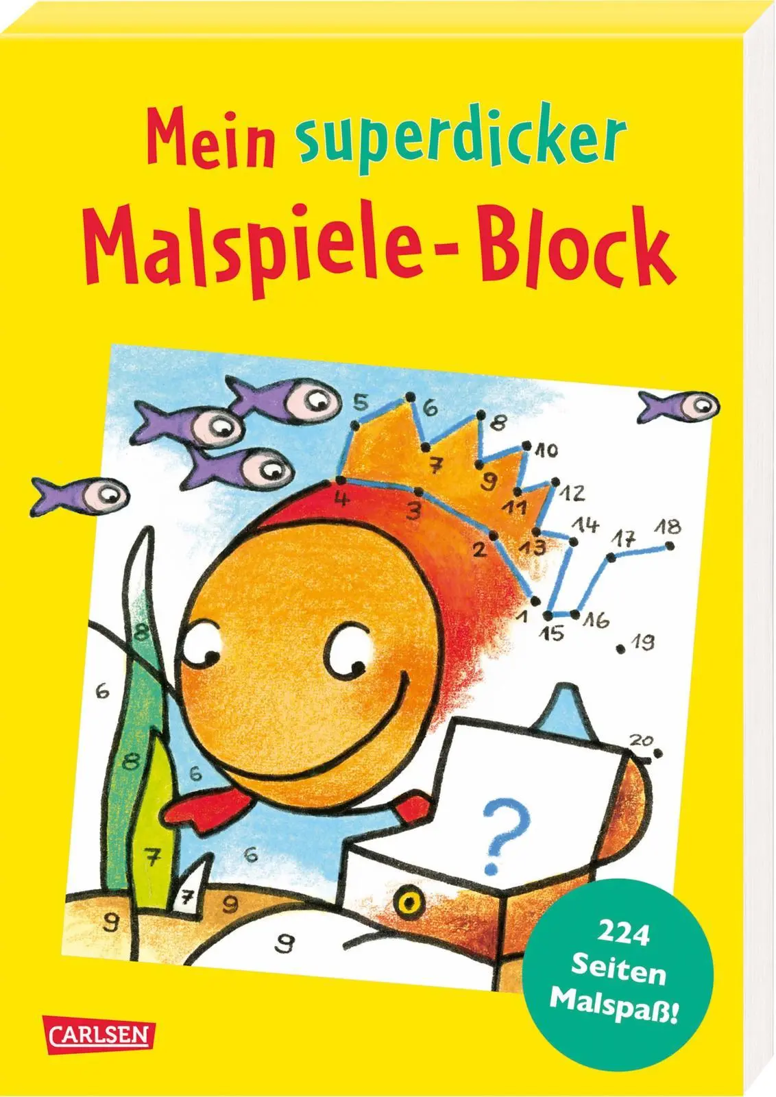 Cover: 9783551181190 | Mein superdicker Malspiele-Block | Eva Muszynski | Taschenbuch | 2019