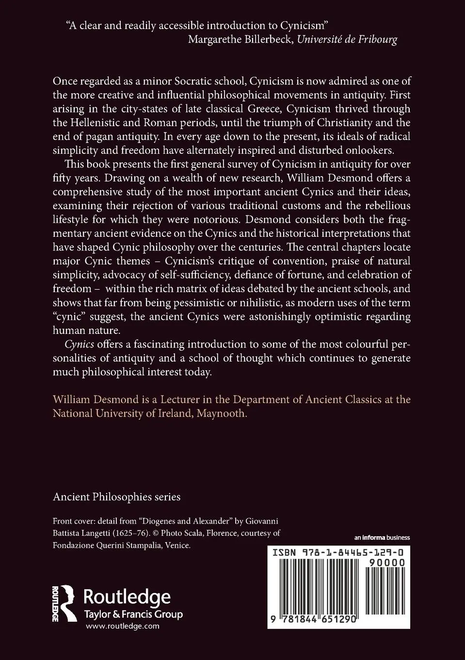 Rückseite: 9781844651290 | Cynics | William D. Desmond | Taschenbuch | Einband - flex.(Paperback)