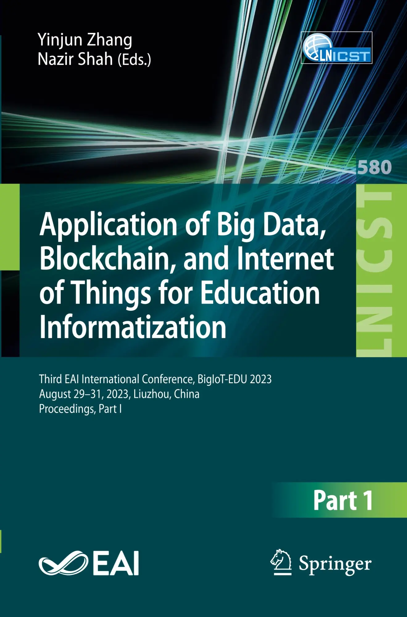 Cover: 9783031631290 | Application of Big Data, Blockchain, and Internet of Things for...