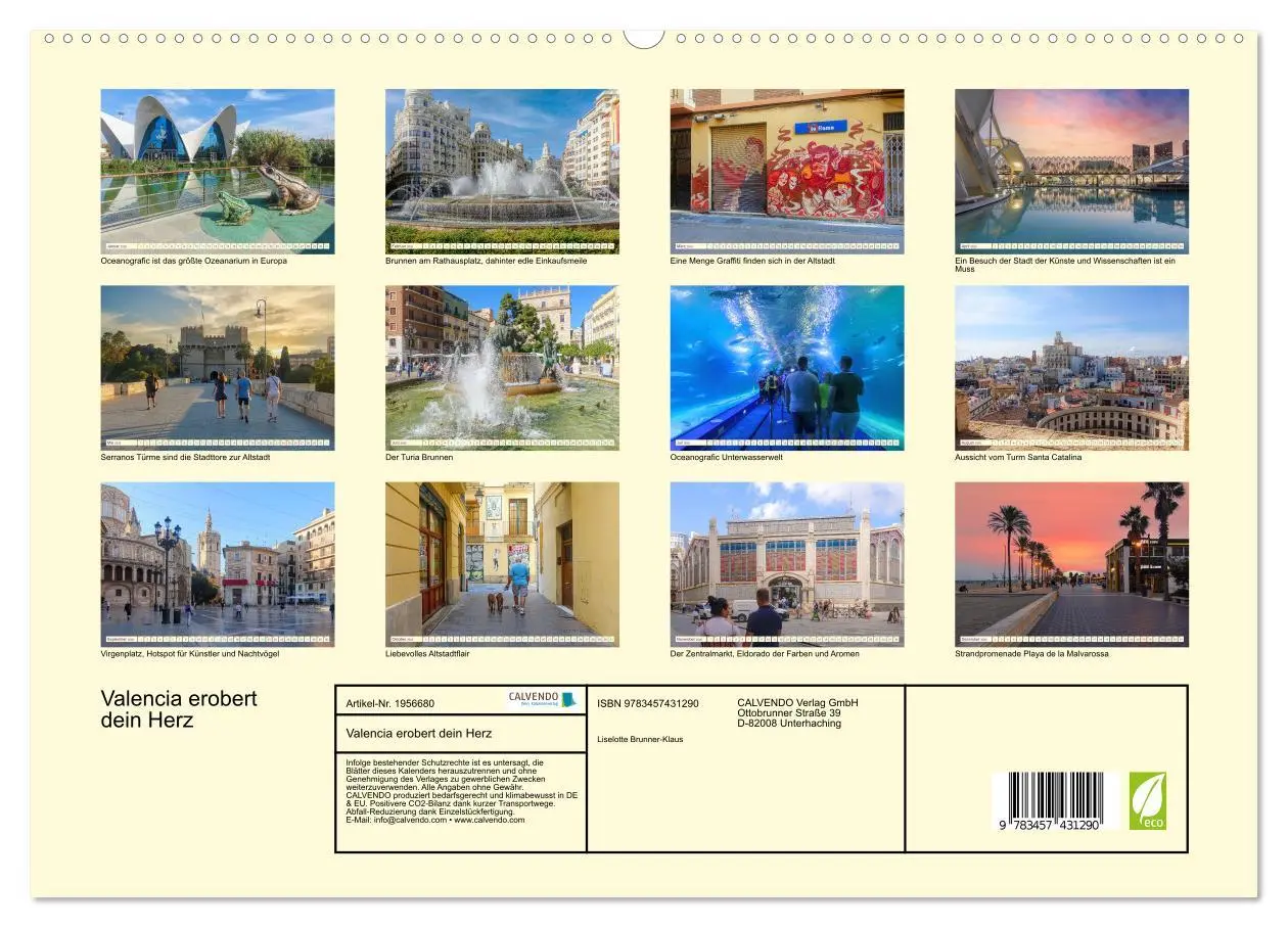 Bild: 9783457431290 | Valencia erobert dein Herz (hochwertiger Premium Wandkalender 2026...