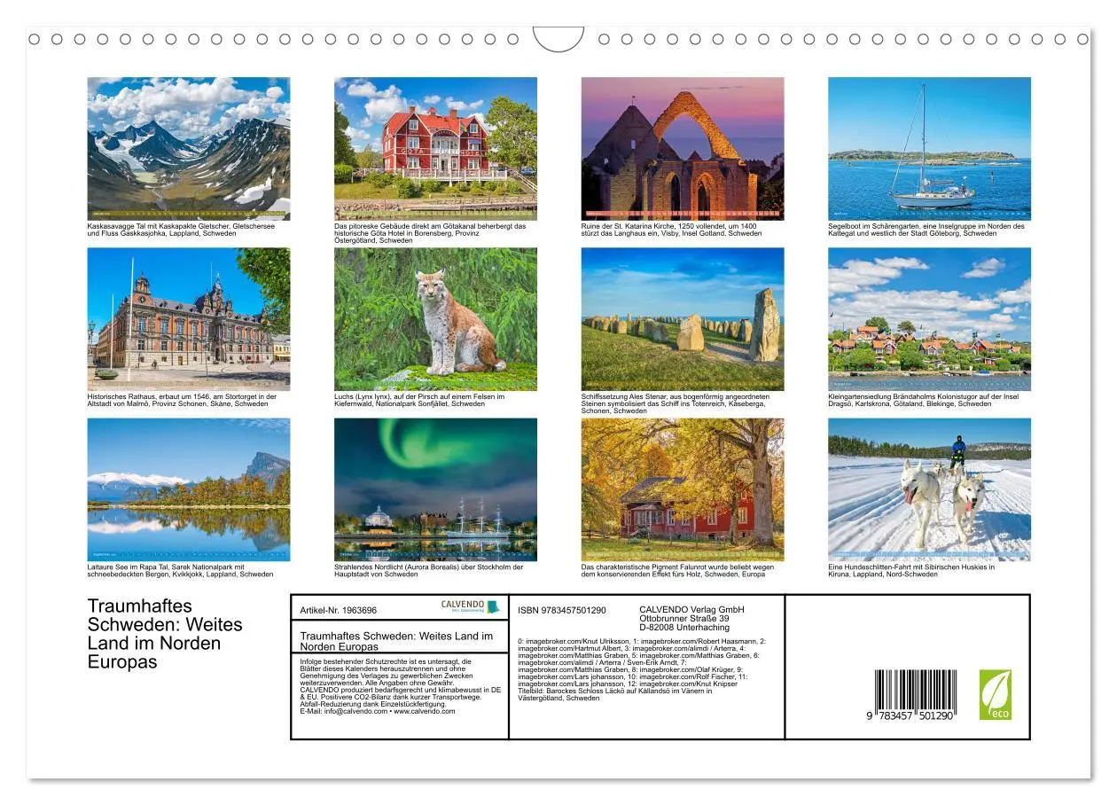 Bild: 9783457501290 | Traumhaftes Schweden: Weites Land im Norden Europas (Wandkalender...