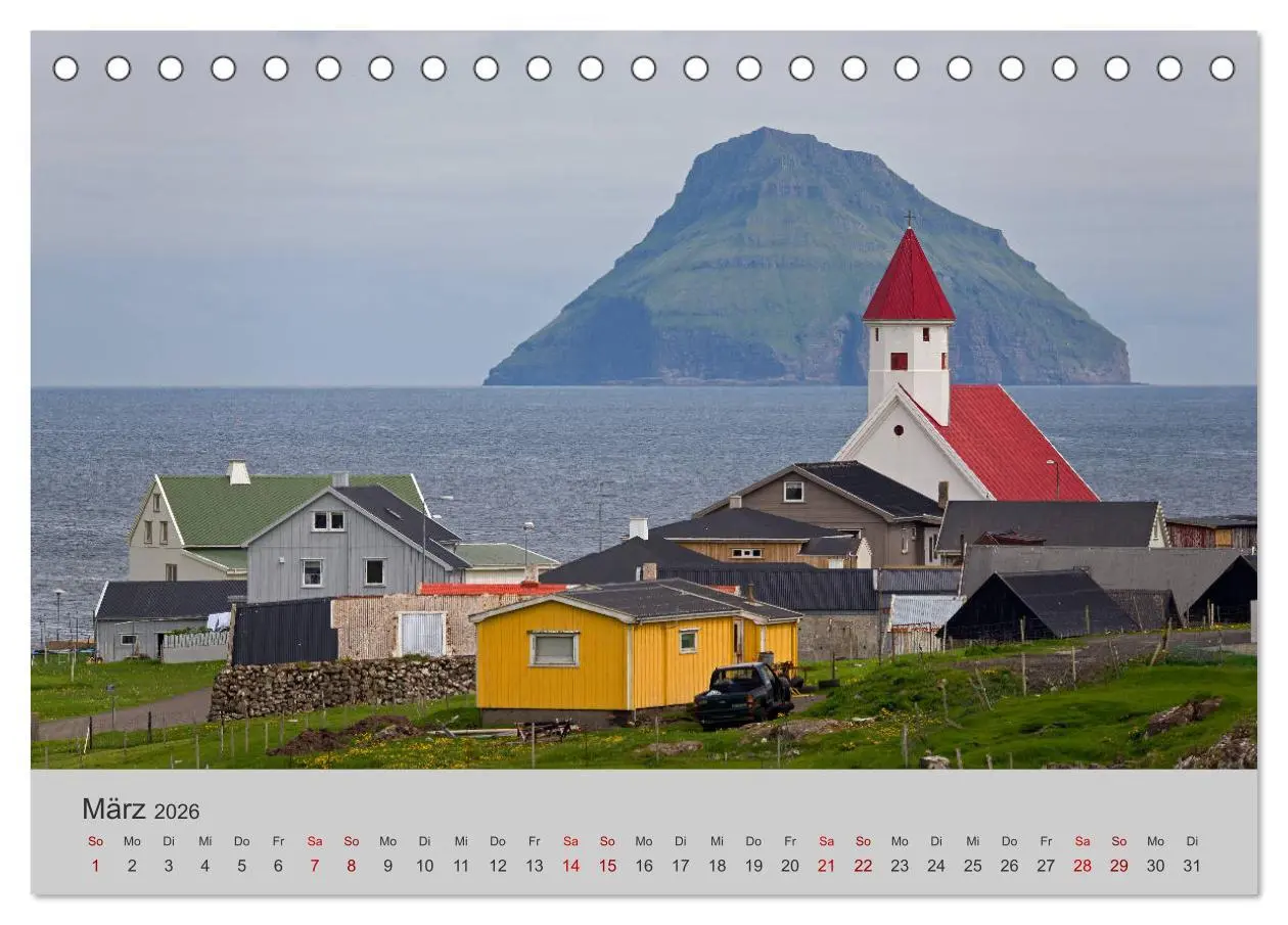 Bild: 9783457811290 | Färöer Inseln 2026 (Tischkalender 2026 DIN A5 quer), CALVENDO...