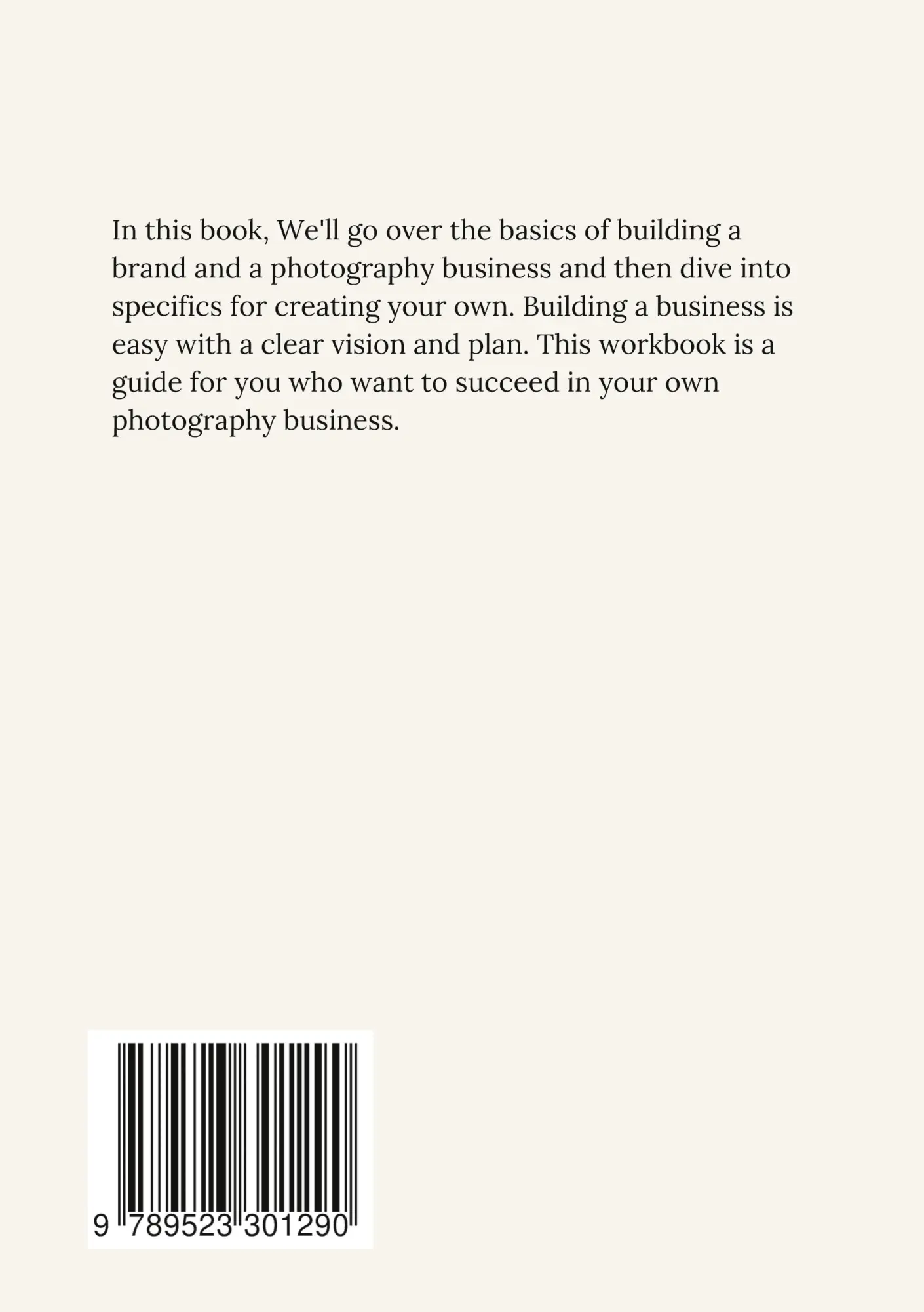 Rückseite: 9789523301290 | Building a photography business | Emilia Ekholm | Taschenbuch | 2023
