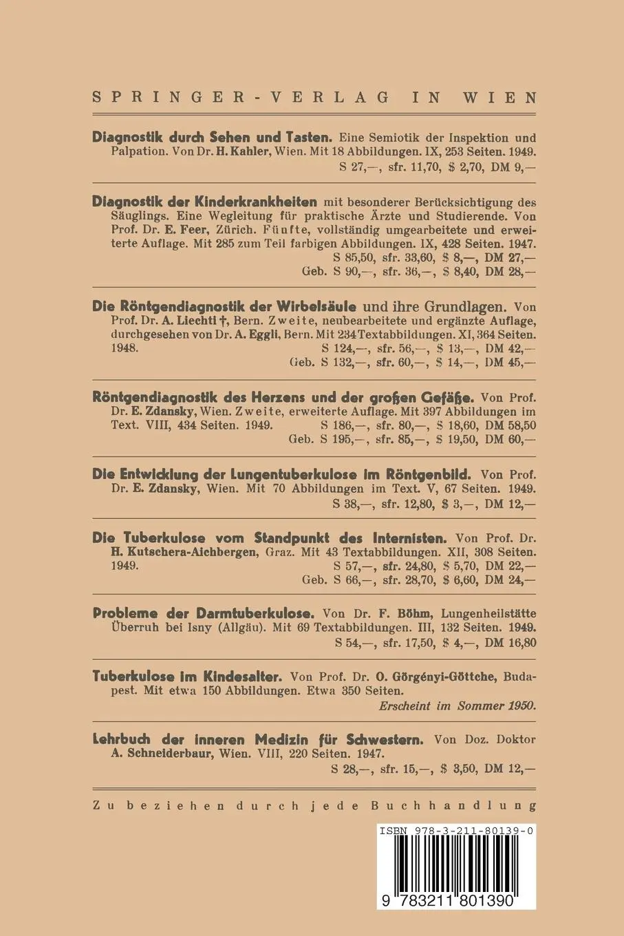 Rückseite: 9783211801390 | Funktionelle Diagnostik innerer Erkrankungen | Anton Fischer (u. a.)