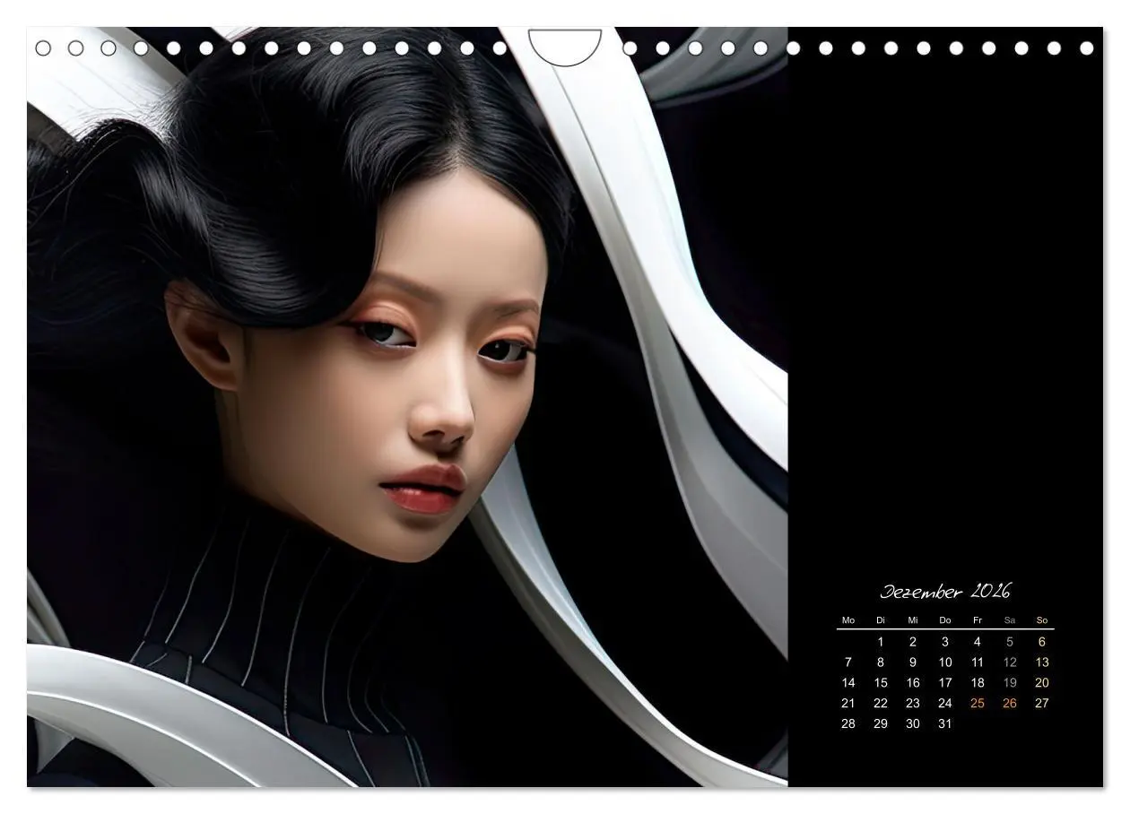 Bild: 9783457351390 | Haute Couture - Weiß trifft Schwarz (Wandkalender 2026 DIN A4...