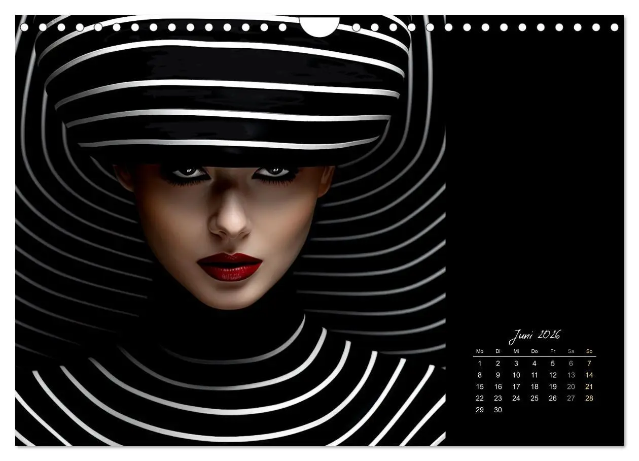 Bild: 9783457351390 | Haute Couture - Weiß trifft Schwarz (Wandkalender 2026 DIN A4...
