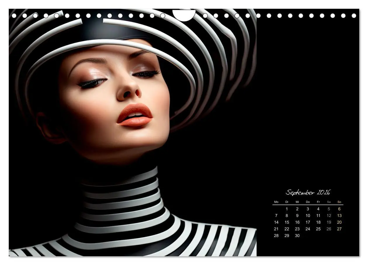 Bild: 9783457351390 | Haute Couture - Weiß trifft Schwarz (Wandkalender 2026 DIN A4...