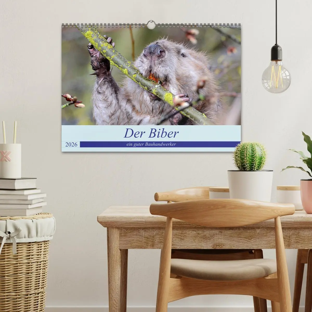 Bild: 9783457731390 | Der Biber, ein guter Bauhandwerker (Wandkalender 2026 DIN A3 quer),...
