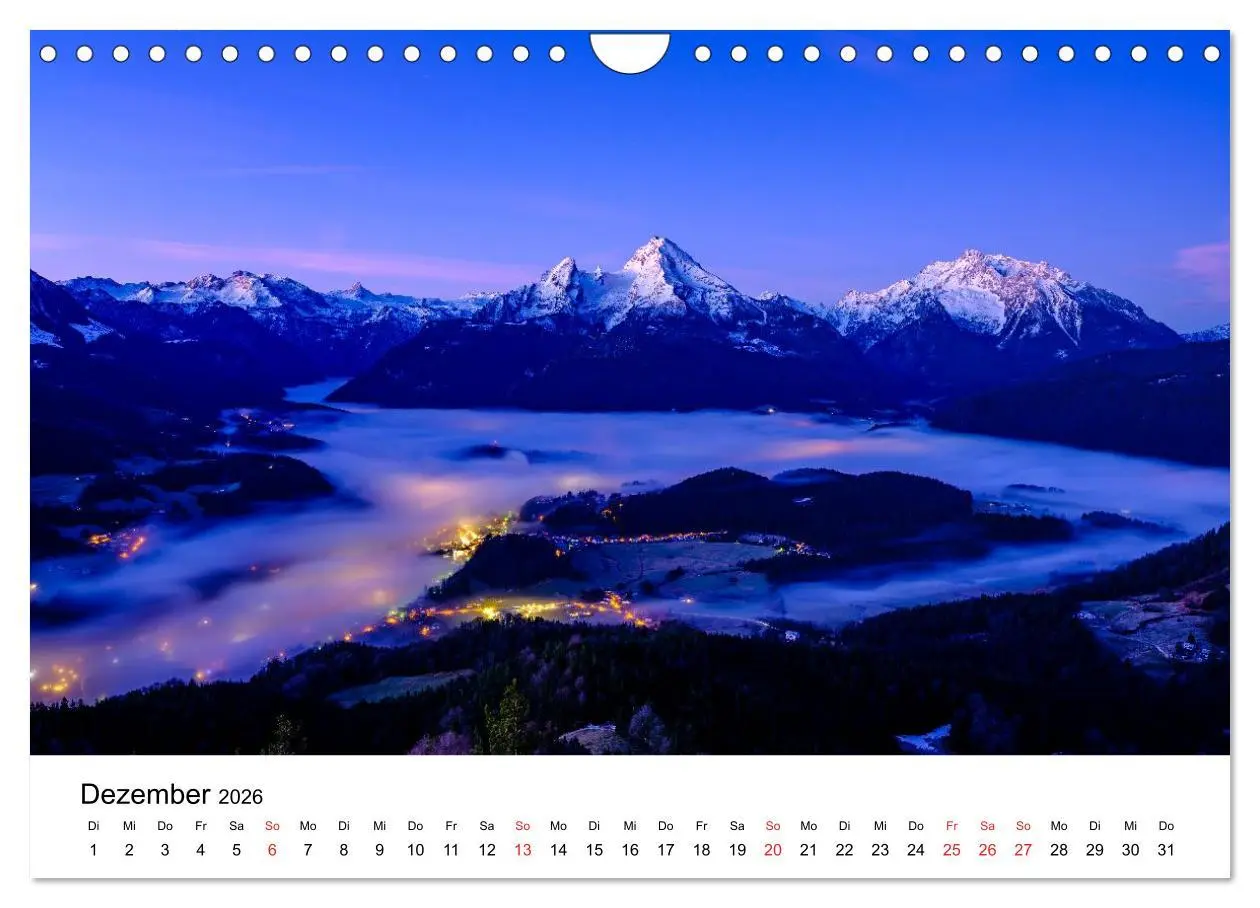 Bild: 9783457801390 | Berchtesgadener Berge im Licht (Wandkalender 2026 DIN A4 quer),...