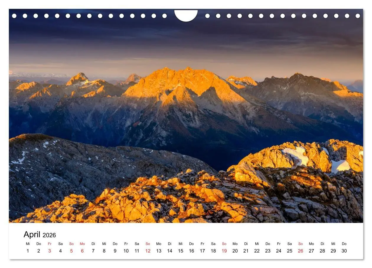 Bild: 9783457801390 | Berchtesgadener Berge im Licht (Wandkalender 2026 DIN A4 quer),...