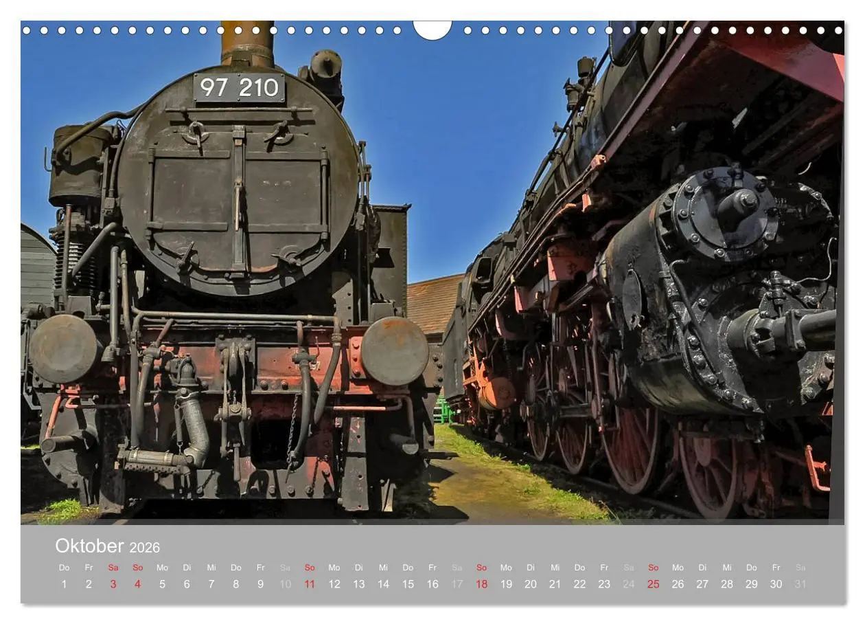 Bild: 9783457971390 | Für Liebhaber des Dampfes (Wandkalender 2026 DIN A3 quer), CALVENDO...