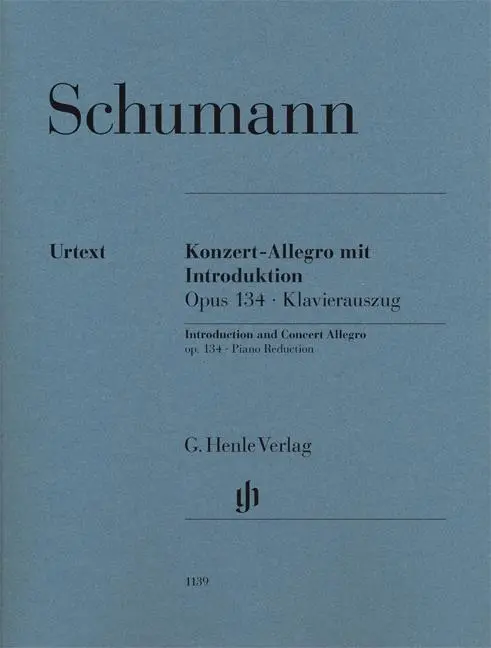 Cover: 9790201811390 | Konzert-Allegro mit Introduktion Opus 134 | Robert Schumann | Buch