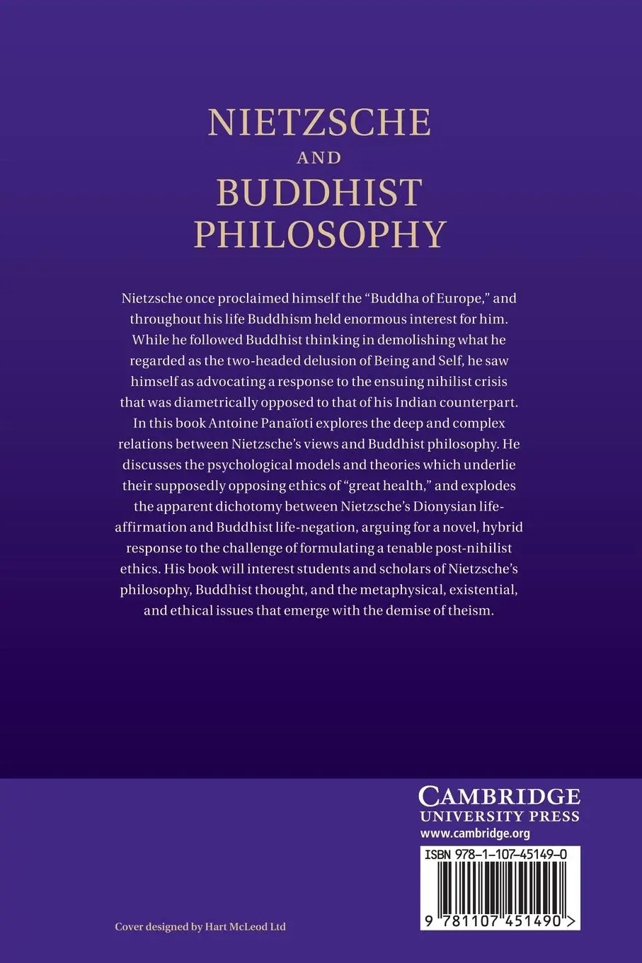 Rückseite: 9781107451490 | Nietzsche and Buddhist Philosophy | Antoine Panaioti | Taschenbuch