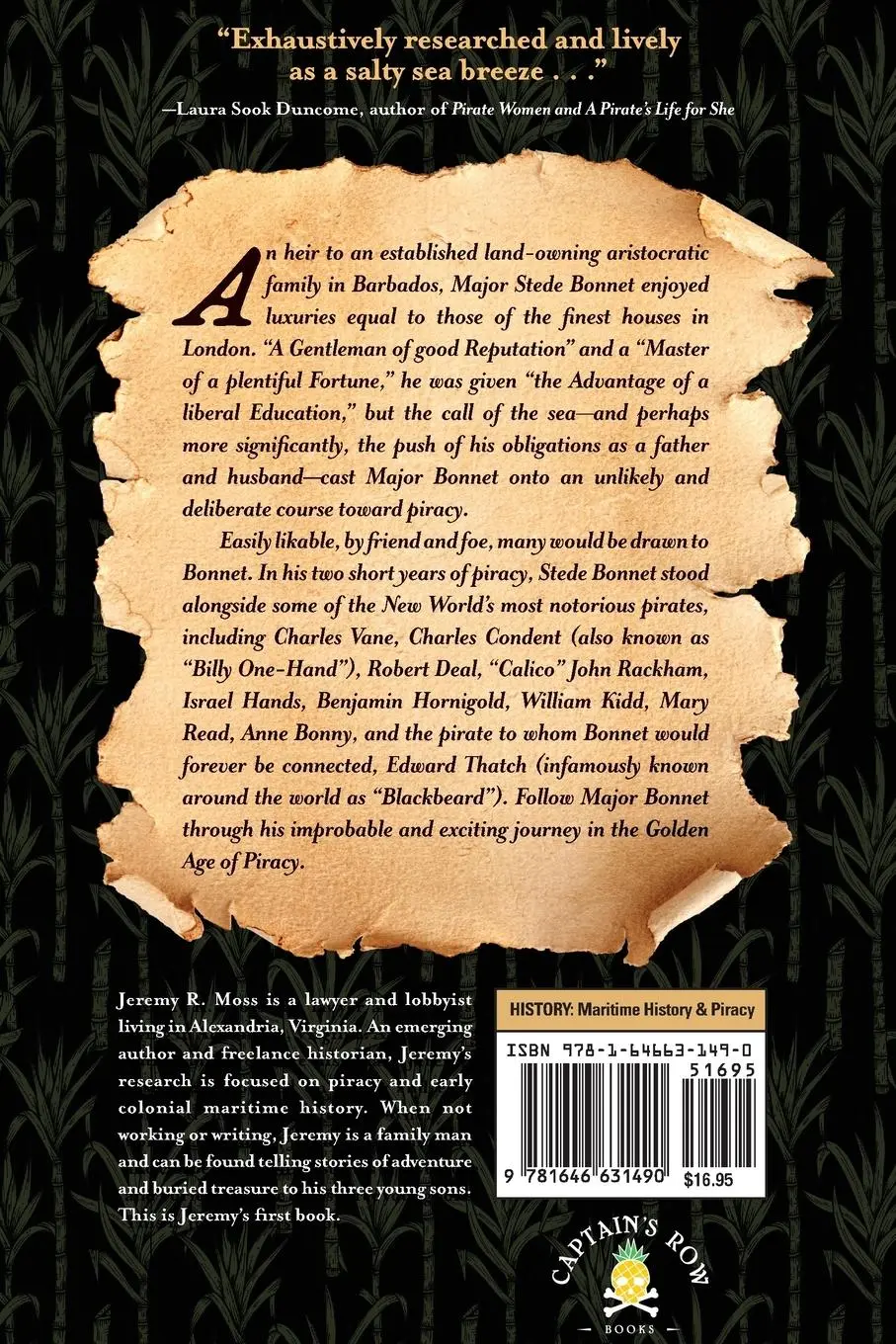 Rückseite: 9781646631490 | The Life and Tryals of the Gentleman Pirate, Major Stede Bonnet | Moss