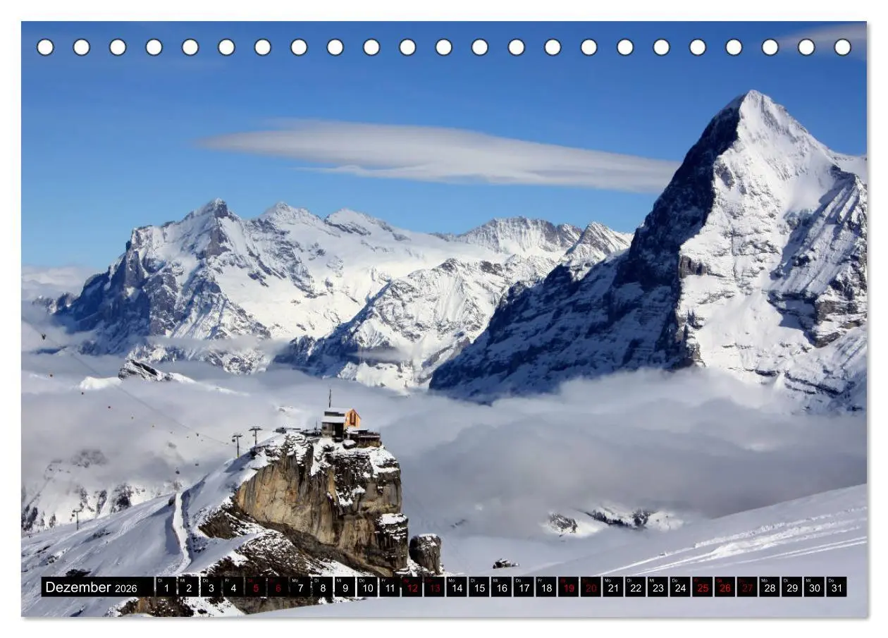 Bild: 9783457891490 | Eiger, Mönch und Jungfrau 2026 (Tischkalender 2026 DIN A5 quer),...