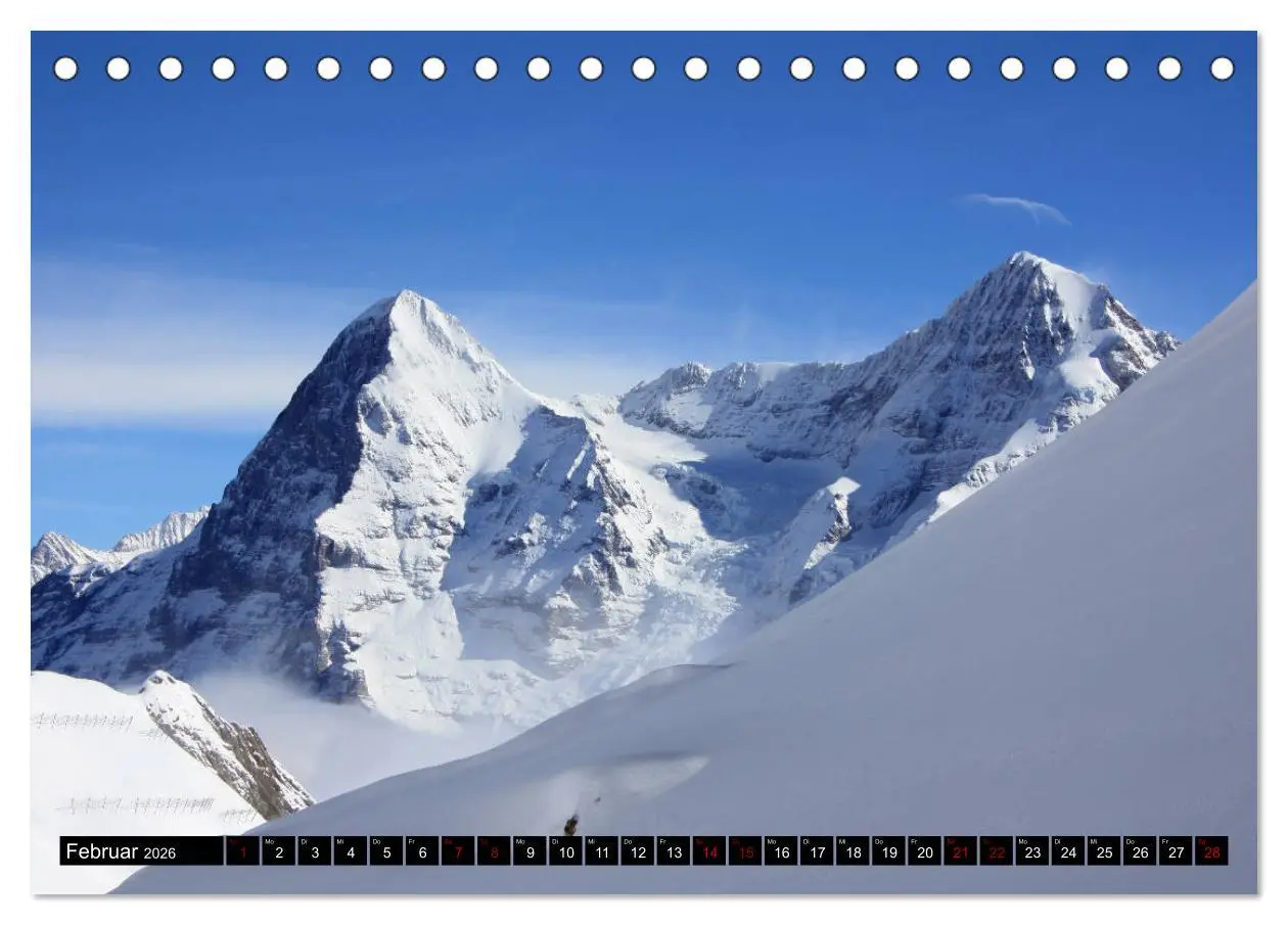 Bild: 9783457891490 | Eiger, Mönch und Jungfrau 2026 (Tischkalender 2026 DIN A5 quer),...