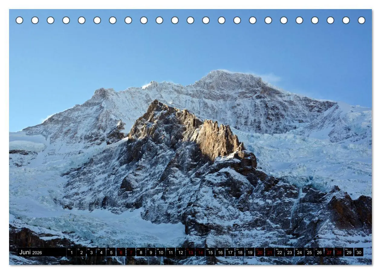 Bild: 9783457891490 | Eiger, Mönch und Jungfrau 2026 (Tischkalender 2026 DIN A5 quer),...