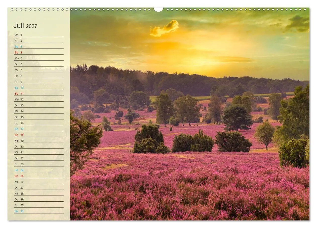 Bild: 9783569521490 | Die Heideblüte (Wandkalender 2027 DIN A2 quer), CALVENDO...