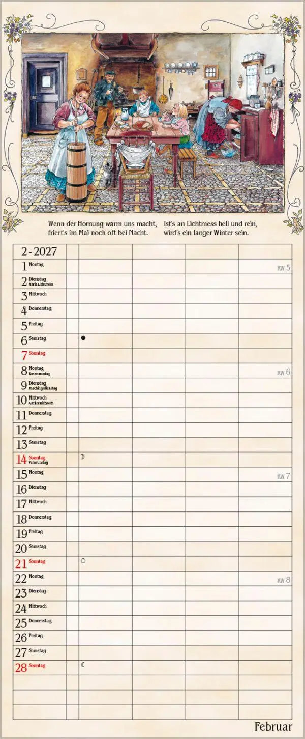 Bild: 9783819301490 | Bauernkalender 2027 | Verlag Korsch | Kalender | 14 S. | Deutsch