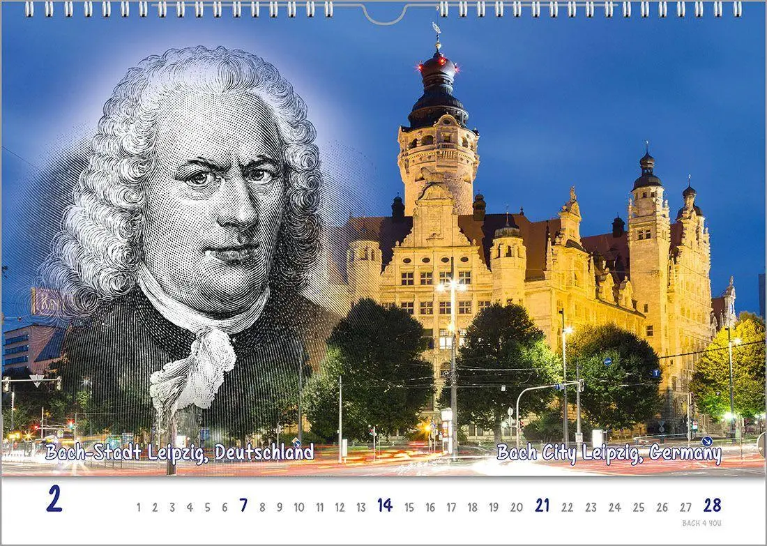 Bild: 9783969031490 | Komponisten-Kalender, ein Musik-Kalender 2027, DIN A3 | Peter Bach Jr.