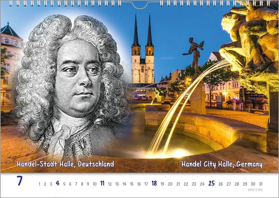 Bild: 9783969031490 | Komponisten-Kalender, ein Musik-Kalender 2027, DIN A3 | Peter Bach Jr.